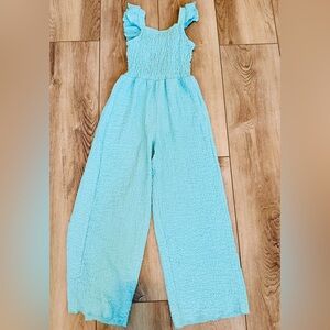 Zara light blue jumpsuit